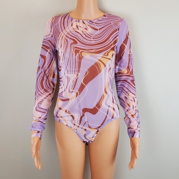 FINAL PRICE 🔥ASOS Design sheer long sleeve bodysuit - Picture 2 of 10